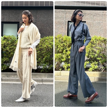 秋冬のワントーンコーデ