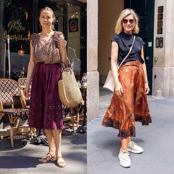 夏のおしゃれに個性をプラス！柄ものを取り入れたスカートコーデ【パリ・ミラノのおしゃれSNAP】