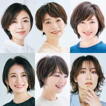 冬の着こなしが決まる！小顔ショートヘア【50代髪型月間人気ランキングTOP10】