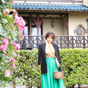 「きれい色マキシスカート」で瞬間着映え♪