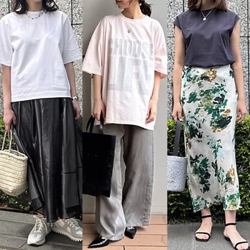 【50代 Tシャツ】気温28度、50代に似合うTシャツ10コーデ