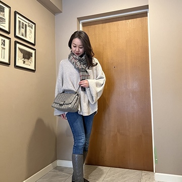 初詣コーデはグレーカラーで♡