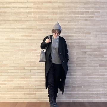 ユニクロ暖パンコーデ🖤ブラック