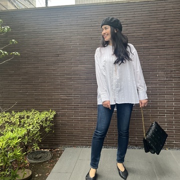 やっぱり大好き！デニムに白シャツ☆