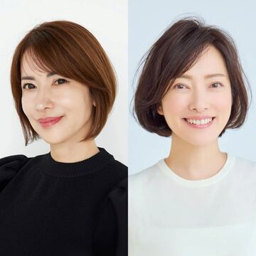 ”面長”を自然にカバーして若々しく見せる「50代のボブヘア」5選