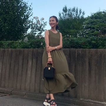 カーキコーデで少しだけ秋を先取り♪