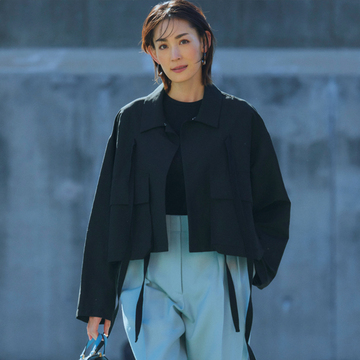 【おしゃれ刷新力のあるアウター】丈短＋身幅と袖はゆったりのバランスが今っぽい