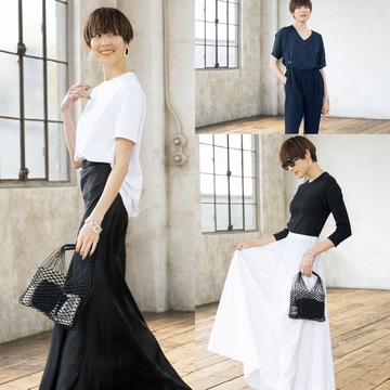 スタイリスト森慶子さんセレクション 着慣れた定番色を味方に！クール&フェミニンMIXな夏Styleまとめ