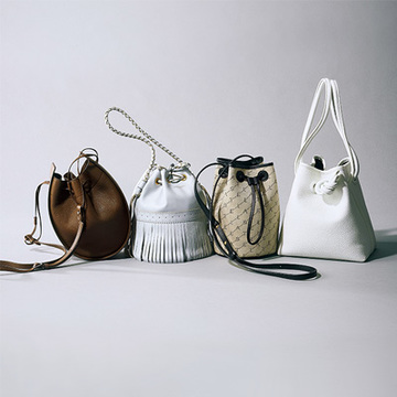 上質なカジュアル感をプラスする “大人の巾着バッグ”【フリーダム＆リッチな春のトレンドバッグ】