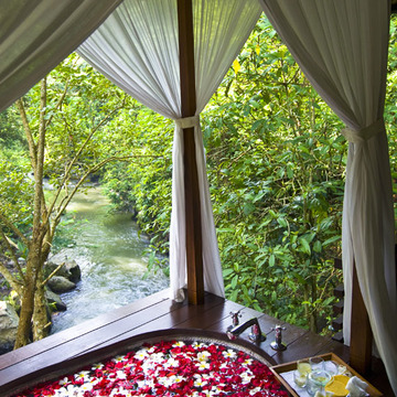 渓谷の緑が目に痛い マヤ ウブドゥ リゾート＆スパ【インドネシアのお薦めホテル】