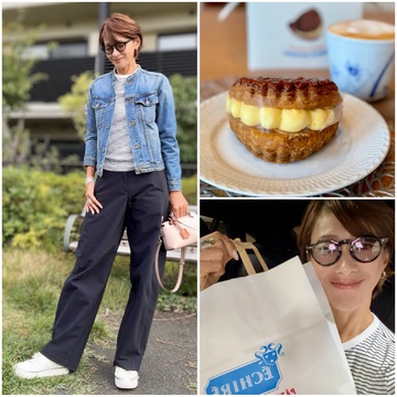 お気に入りのユニクロパンツでお買い物♡横浜限定の「ショソン・エシレ」は並んででも買うべき至高のお土産！