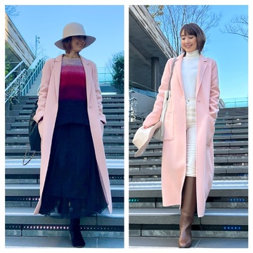 ♡春色キレイ！ピンクの「主役コート」で大人カジュアルコーデいろいろ♡