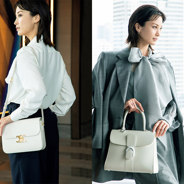【白バッグコーデ4選】黒やブラウンだけじゃない！“白”で仕事服に洗練とさわやかさをもたらす