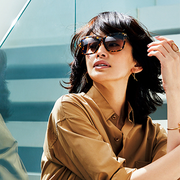 小顔見え効果抜群の「ボリューム＆太フレーム」【“難を隠して、華隠さず”のアラフィーサングラス】