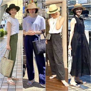 この夏は４つのストローハットでおしゃれを楽しむ♪