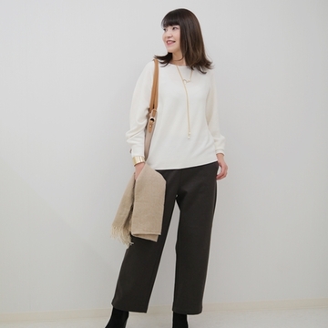 UNIQLO 3Dニット＆パンツで着回しコーデ