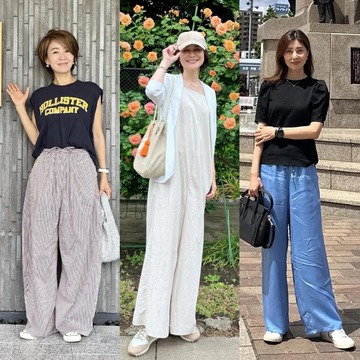 【50代の頼りになるスニーカーコーデ10選】たくさん歩く日はやっぱりスニーカー！旅コーデの足もとはこれで決まり