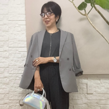 50代プチプラワントーンコーデ＊GU×エイチアンドエム