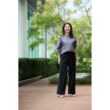 【50代 パンツ】身長・骨格別　E by éclat「優美なセミワイドパンツ」ジャストサイズに出会えました！