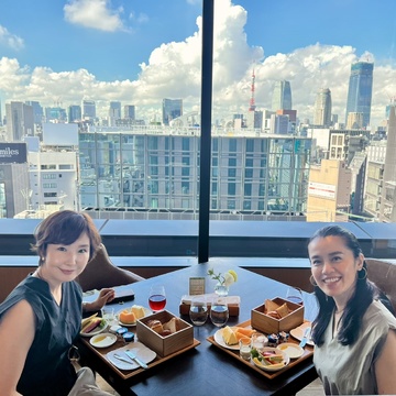 朝活in銀座♡双子コーデ初挑戦♪