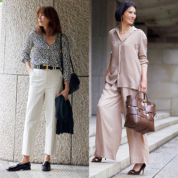 【しっとりシャツコーデ7選】トラッドではなくシックに。落ち感がこなれた雰囲気を演出