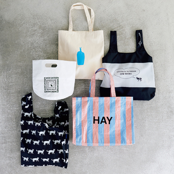 自分らしさとおしゃれ心を満たすエコバッグ5選【2個持ち派の「旬エコバッグ」】