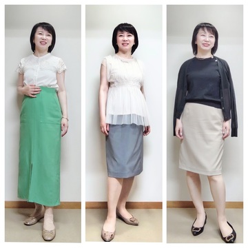 8月前半。アラフィフ秘書お仕事毎日服