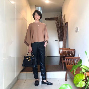 2wayで着られる便利ニット