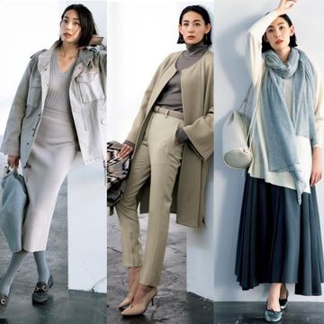 50代のしゃれ見えカラー『グレー』『ベージュ』の着こなしスタイル