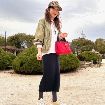 真っ赤なbagを持ってファミリー女子会にお出掛け！