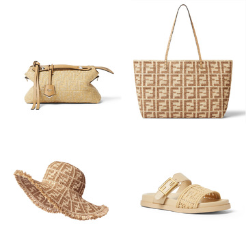 【eclat’s pick up】フェンディから登場したラフィアの新作が、50代の日常にリゾート気分をプラス！