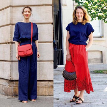 着こなしを深堀り！鮮やかなカラーをプラスした華やぎコーデ【パリの夏のおしゃれマダムSNAP】