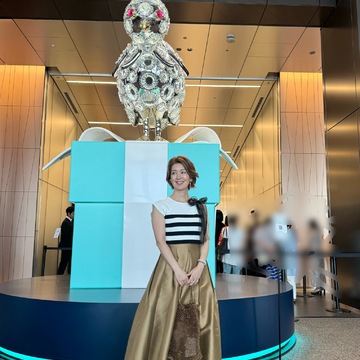 リボンアレンジでティファニーワンダー展へ