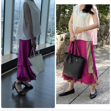 この夏のマイブーム♡巻きスカート2styles