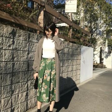 スカート率が上がる季節