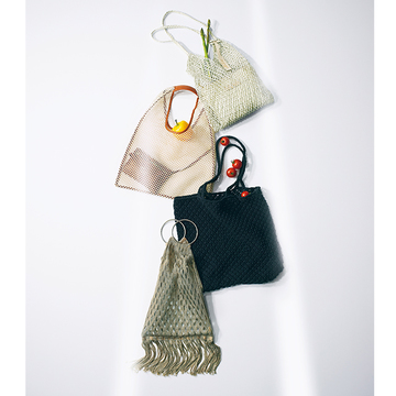 【しゃれ見えマーケットバッグ】コンパクトになる「メッシュバッグ」は携帯にも便利！