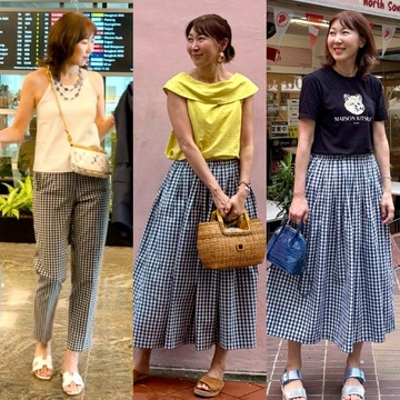 ギンガムチェックでお出かけしましょう♪