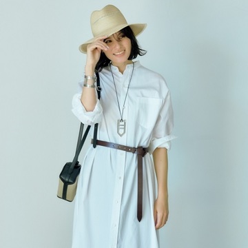 「シャツワンピース」はロングシャツ扱いでもカッコよく決まる