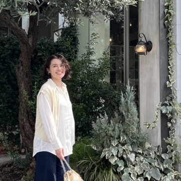 春待ちコーデ🌸デニムxニットジレ