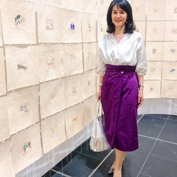 展示会で春のブラウスデビュー