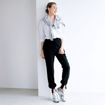 買って損なしの名品中の名品！「Col Pierrot×éclat」とろみスリットリブパンツ