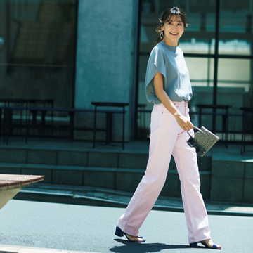 田波涼子さんの「相棒デニム」が主役の3コーデ【私の愛する「デニム」物語】