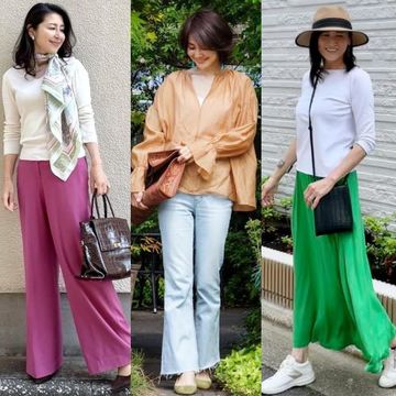 アラフィー華組ブロガー「春の着映えコーデ」華やぐきれい色で気分が上がる