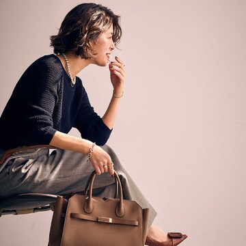 まろやかなブラウン靴&バッグで今っぽさをプラス【スタイリスト 大草直子の最新ブラウン術】