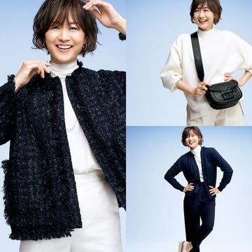 シンプルスタイルを格上げする“ひとワザ”効いたアイテムぞろい ! 富岡佳子さんがまとう「心ときめく春名品」まとめ