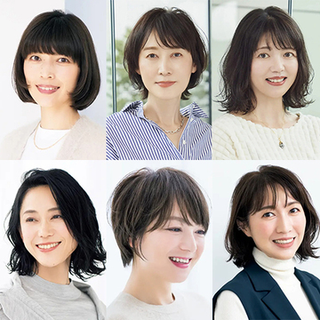 劇的ヘアチェン成功！ロングから“ひし形ショートボブ”で印象チェンジ【50代髪型人気ランキングTOP10】