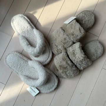 スリコで見つけた優秀モコモコスリッパ