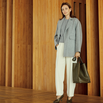 イレーヴのストレートパンツは、楽なはき心地できちんと感も◎【本当にいいパンツがおしゃれを決める】