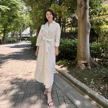 新緑の季節にぴったり！ZARAの白シャツワンピース