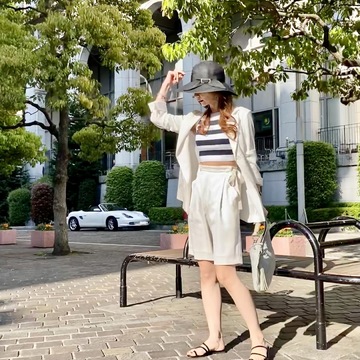 初夏の爽やかジャケットコーデ